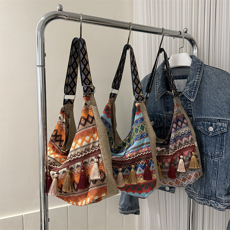 Wholesale  Shoulder Bag Tassel Casual Crossbody Women's Bag